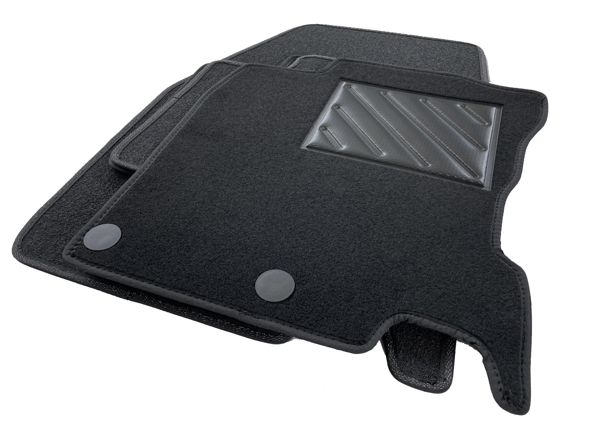Tappetini per Nissan Qashqai II J11 dal 2014-2021 su Misura, Antiscivolo, battitacco in Gomma rinforzata, Bottoni di fissaggio
