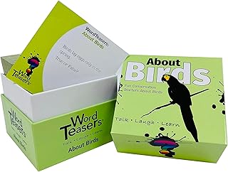 ? WORD TEASERS About Birds Conversation Starters - Conversation Cards for Bird Lovers - Gifts for Bird Watchers - Bird Game Trivia Cards - Fun Family Games - 150 Questions