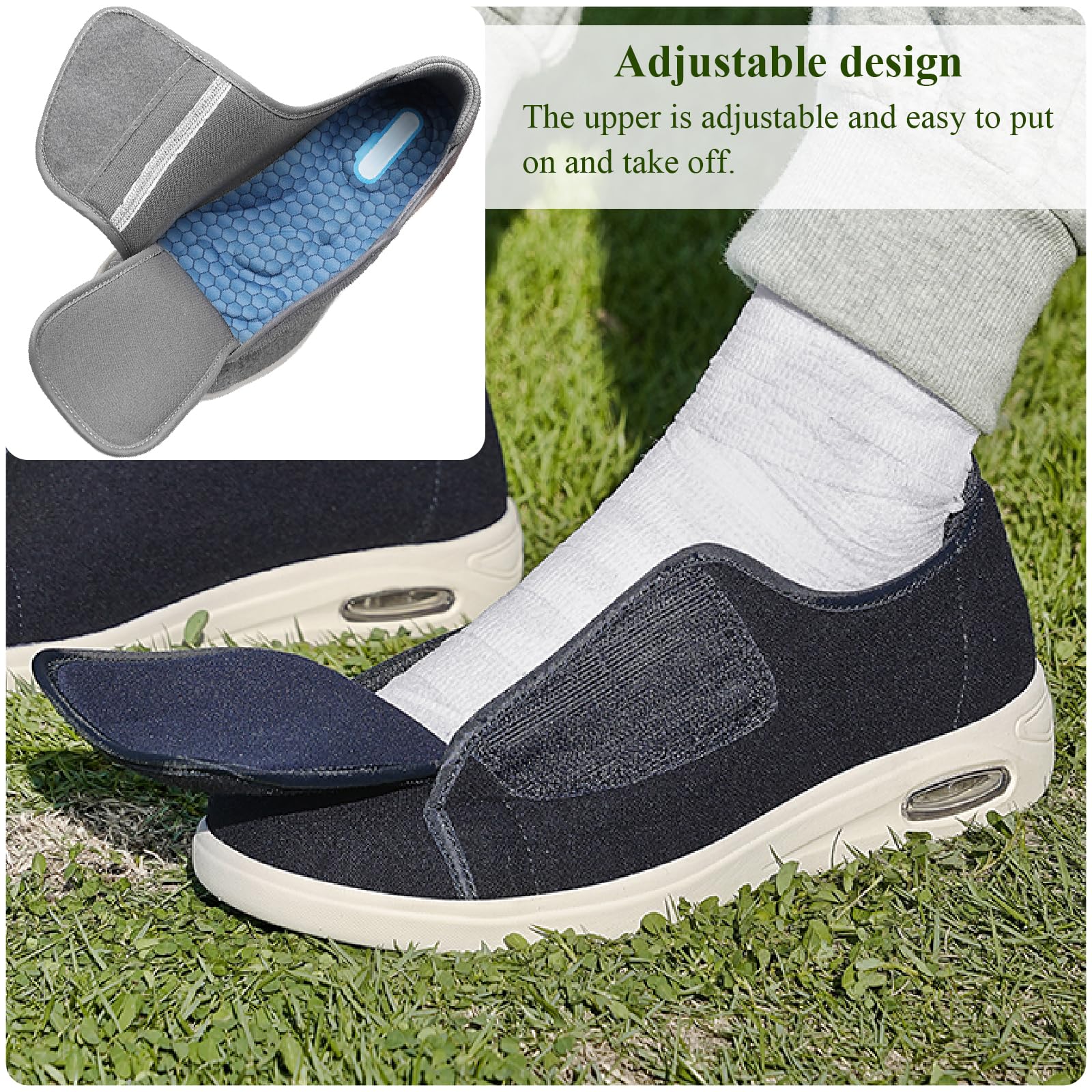 Zapatos para Diabéticos Extra Anchos con Cierre Regulable