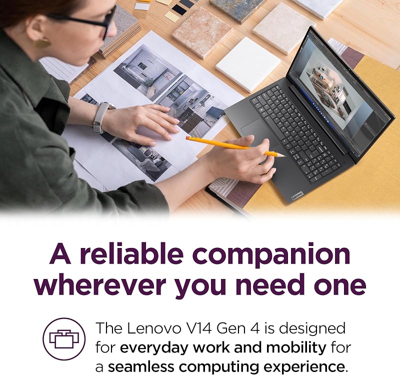 Lenovo 14 G4 - Laptop for Business - Intel Core i7-13620H - 14" FHD Display - 8GB RAM (upgradable to 16GB) - 256GB Storage (upgradable to 1TB) - Windows 11 Home - Thin & Portable - Business Black image 3