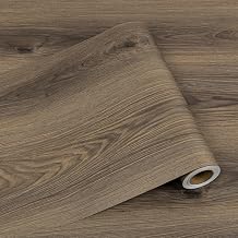 Dureidos Peel and Stick Floor Tiles 11.8" x 393" Waterproof Vinyl Flooring Roll, Self-Adhesive Easy to Install Tile Sticker for Bathroom, Kitchen, Bedroom, Elegant Brown