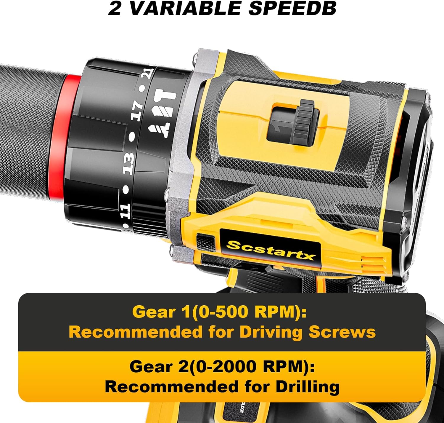 20V Cordless Brushless Drill Driver (3/8") - 24-Piece Compact Kit, 70Nm High Torque, 2.0Ah Li-Ion Battery for Home DIY & Apartment Repairs, Furniture Assembly