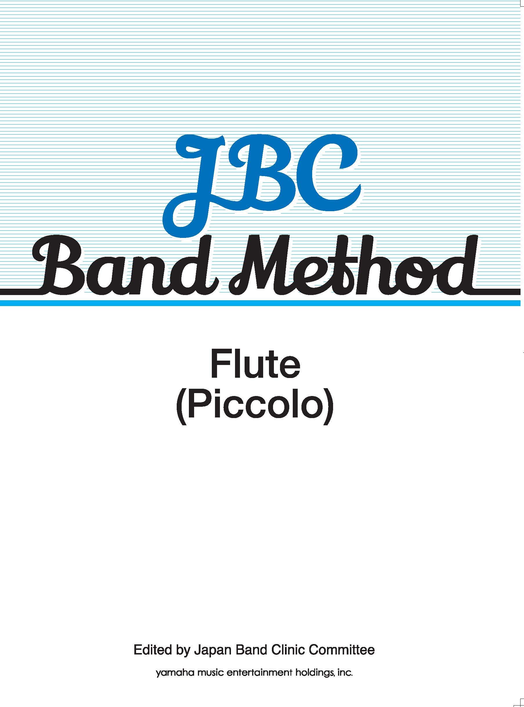 JBC Band Method Flute Piccolo English Version partition apprentissage flûte