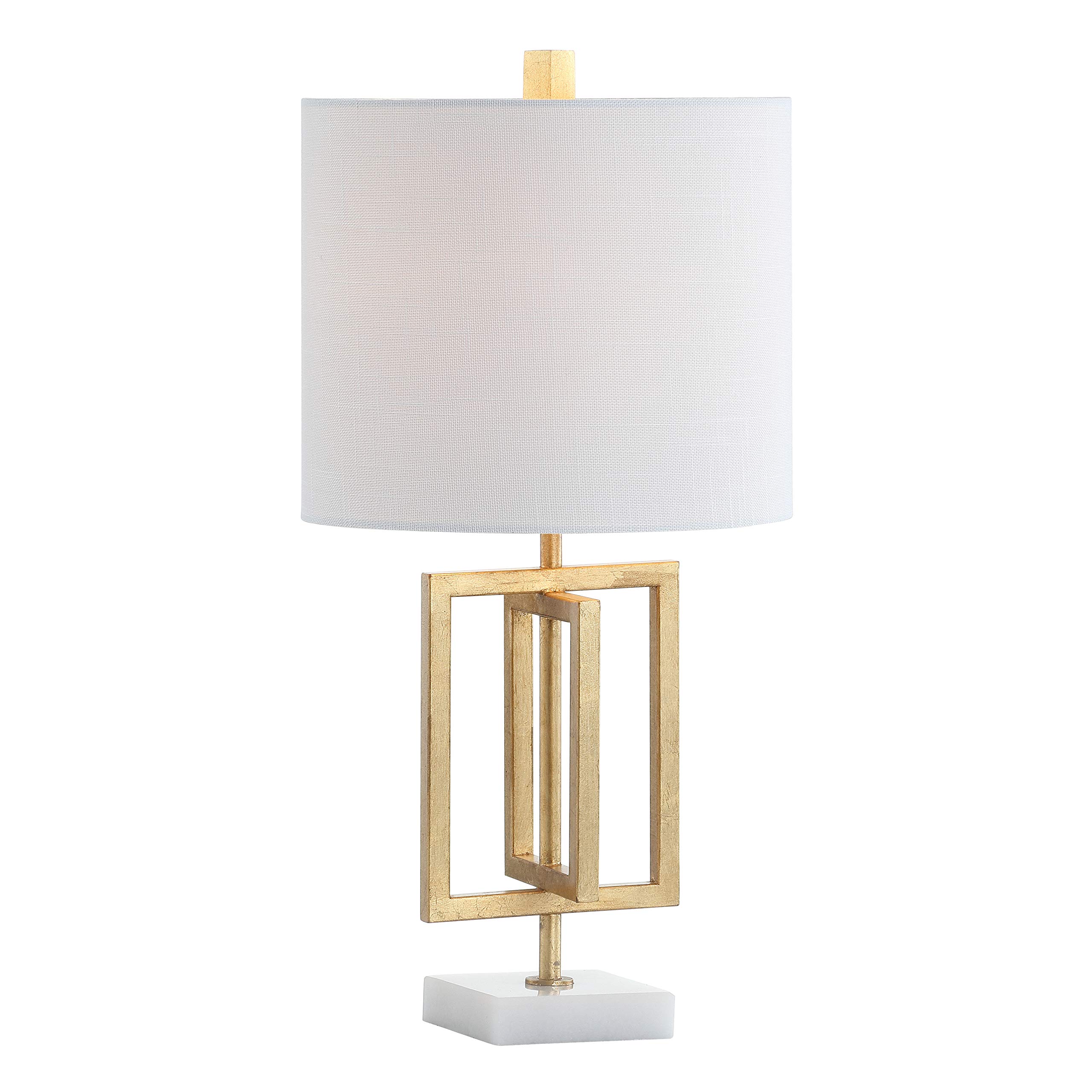 JONATHAN Y JYL1039A Anya 20.25" Metal/Marble LED Table Lamp, Glam, Contemporary, Modern, Transitional for Bedroom, Living Room, Office, Gold Leaf
