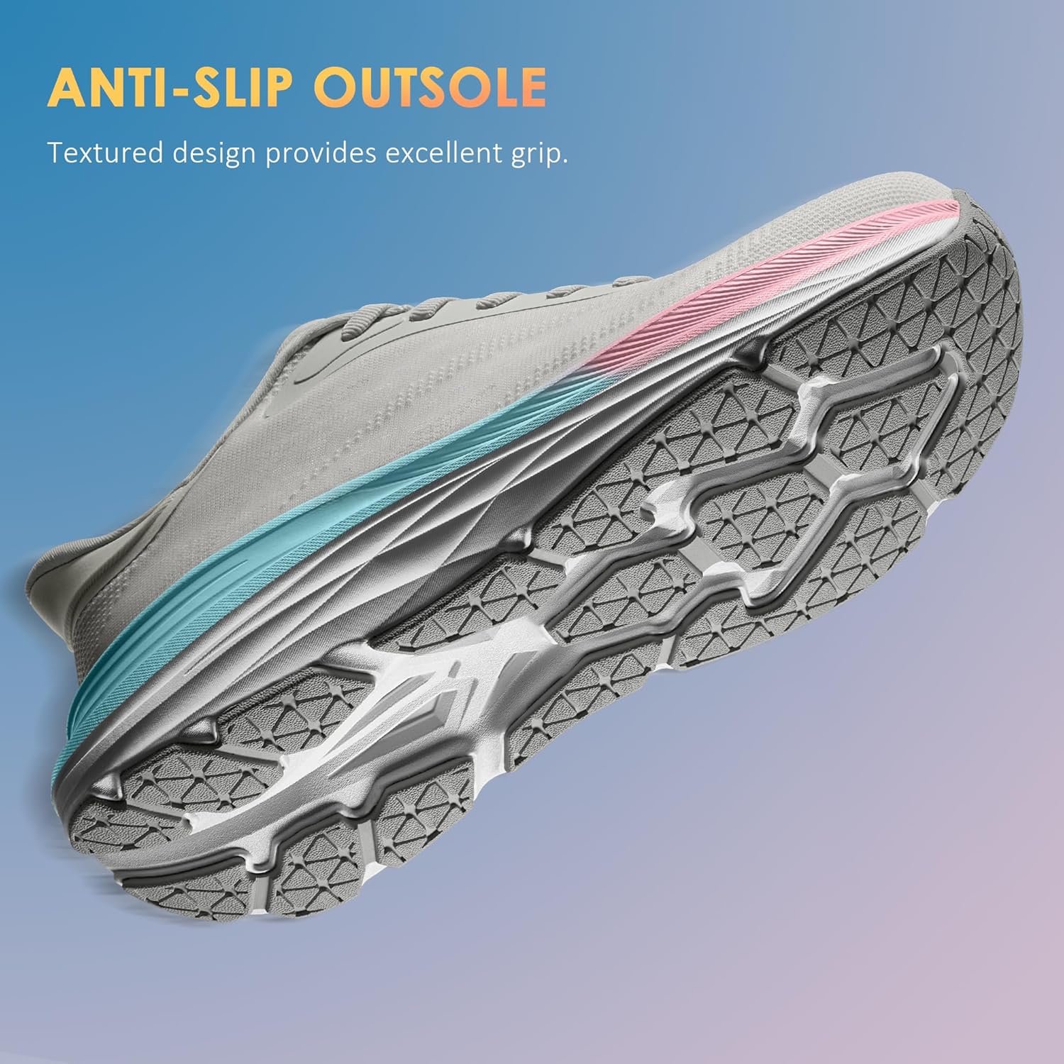 Vilanva Women's Walking Shoes Cushion Running Tennis Shoes Non-Slip Comfortable Workout Gym Sports Athletic Fashion Sneakers - Image 5