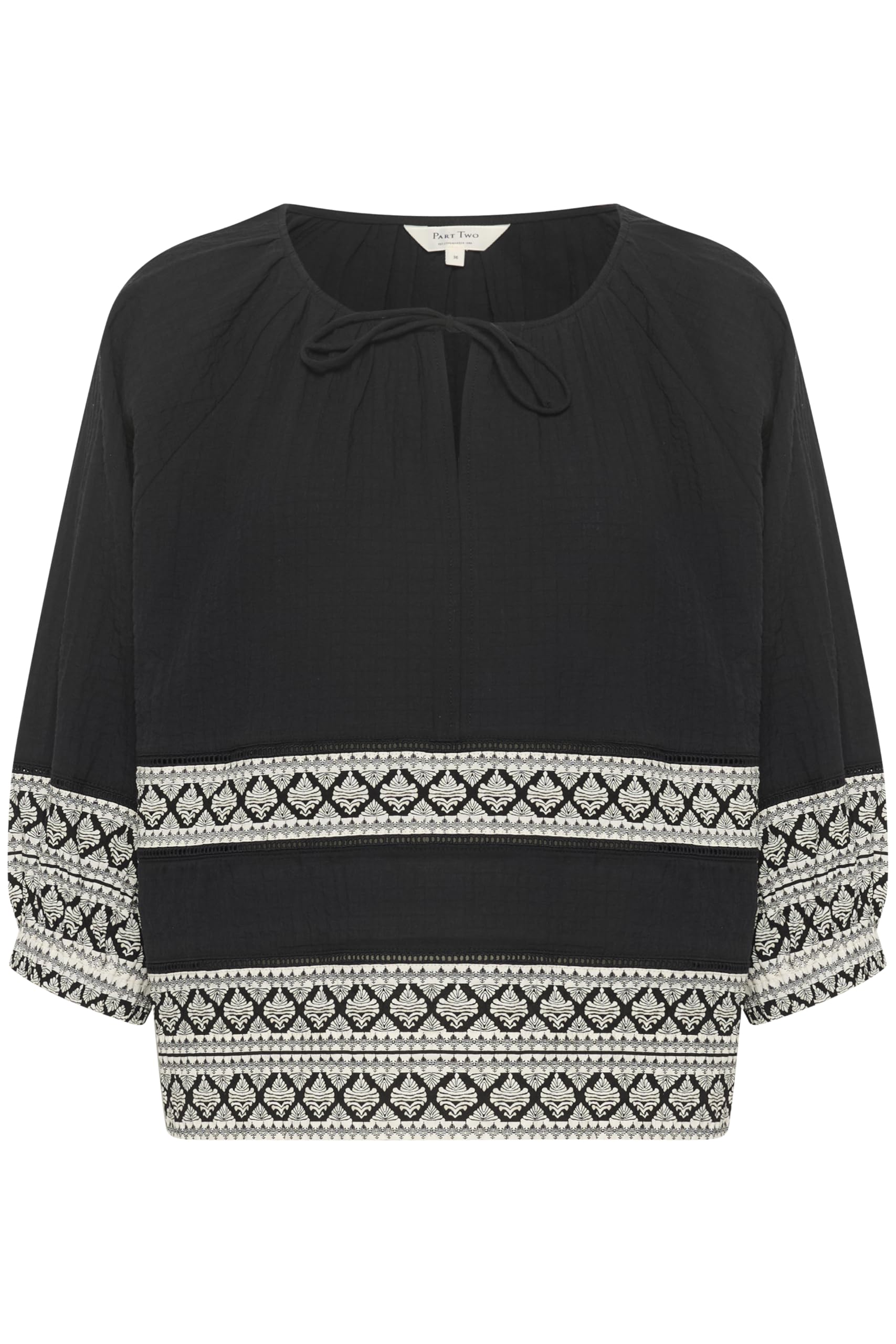 Part Two JeddyPW Regular Fit 3/4 Sleeve Blouse