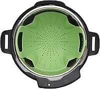 Vista 6 de Instant Pot oficial - Molde de silicona con tapa, para bocadillos de huevo, Cesta de silicona para vapor., Verde