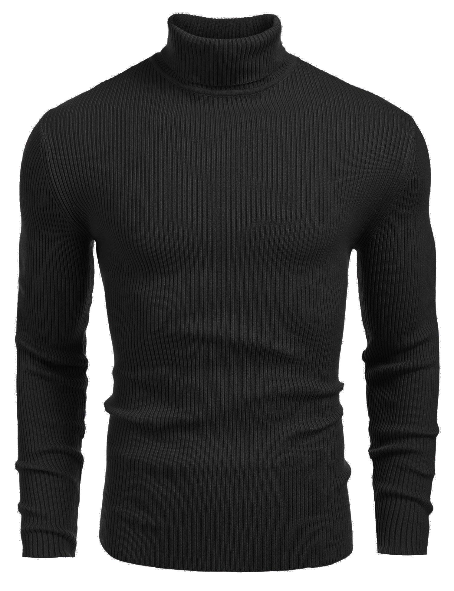 Cegerne Herren Rollkragen Pullover Langarmshirt Sweater Rollkragen Freizeit Slim fit Männer Strickpullover