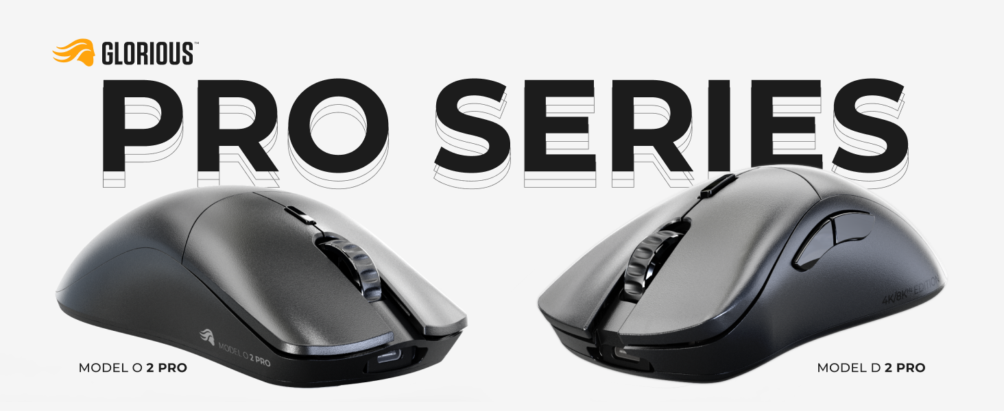 Glorious Gaming Model O 2 PRO 4K/8K Wireless Gaming Mouse