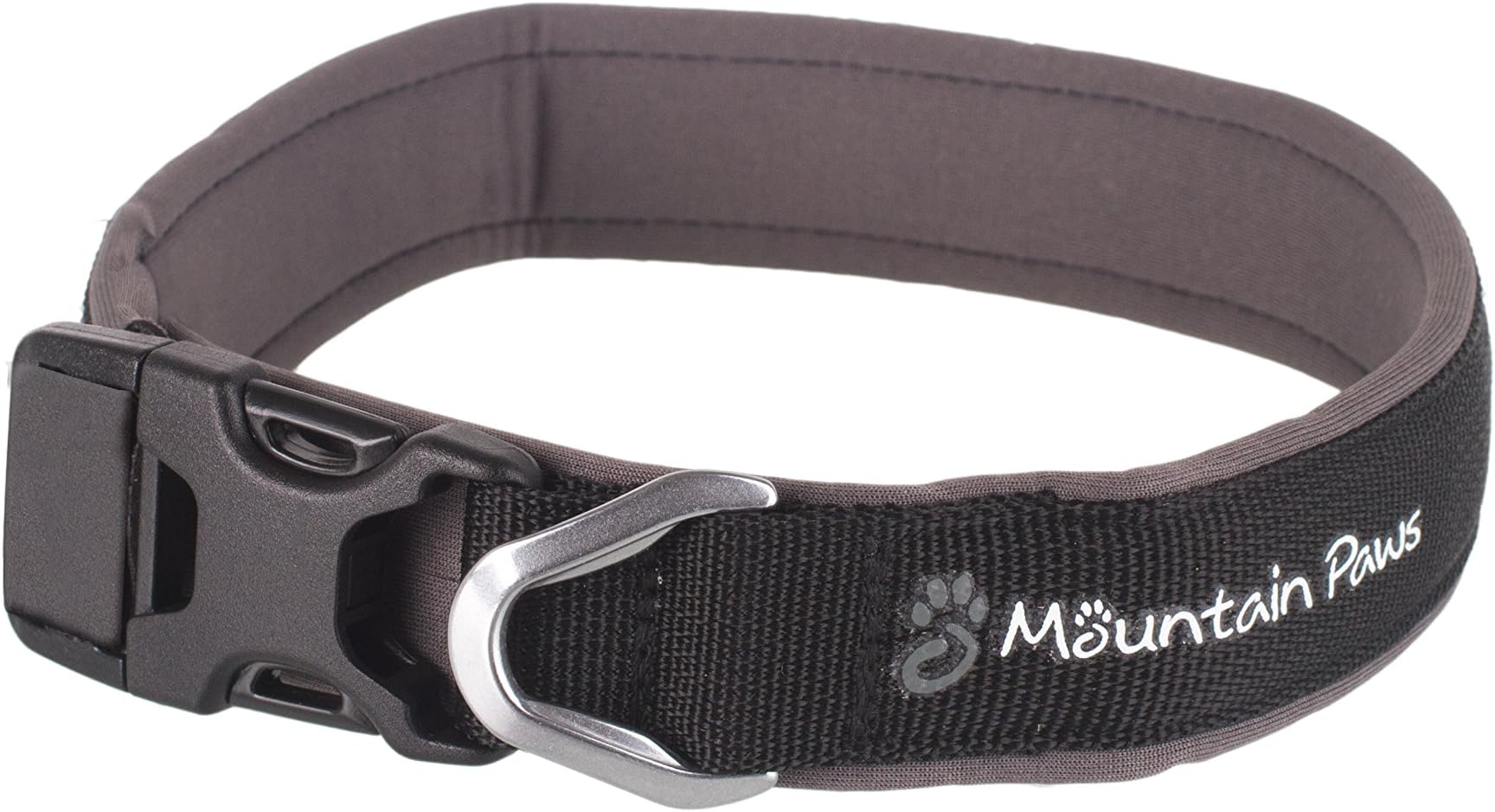 Mountain Paws Dog Collar, Medium - Black, M
