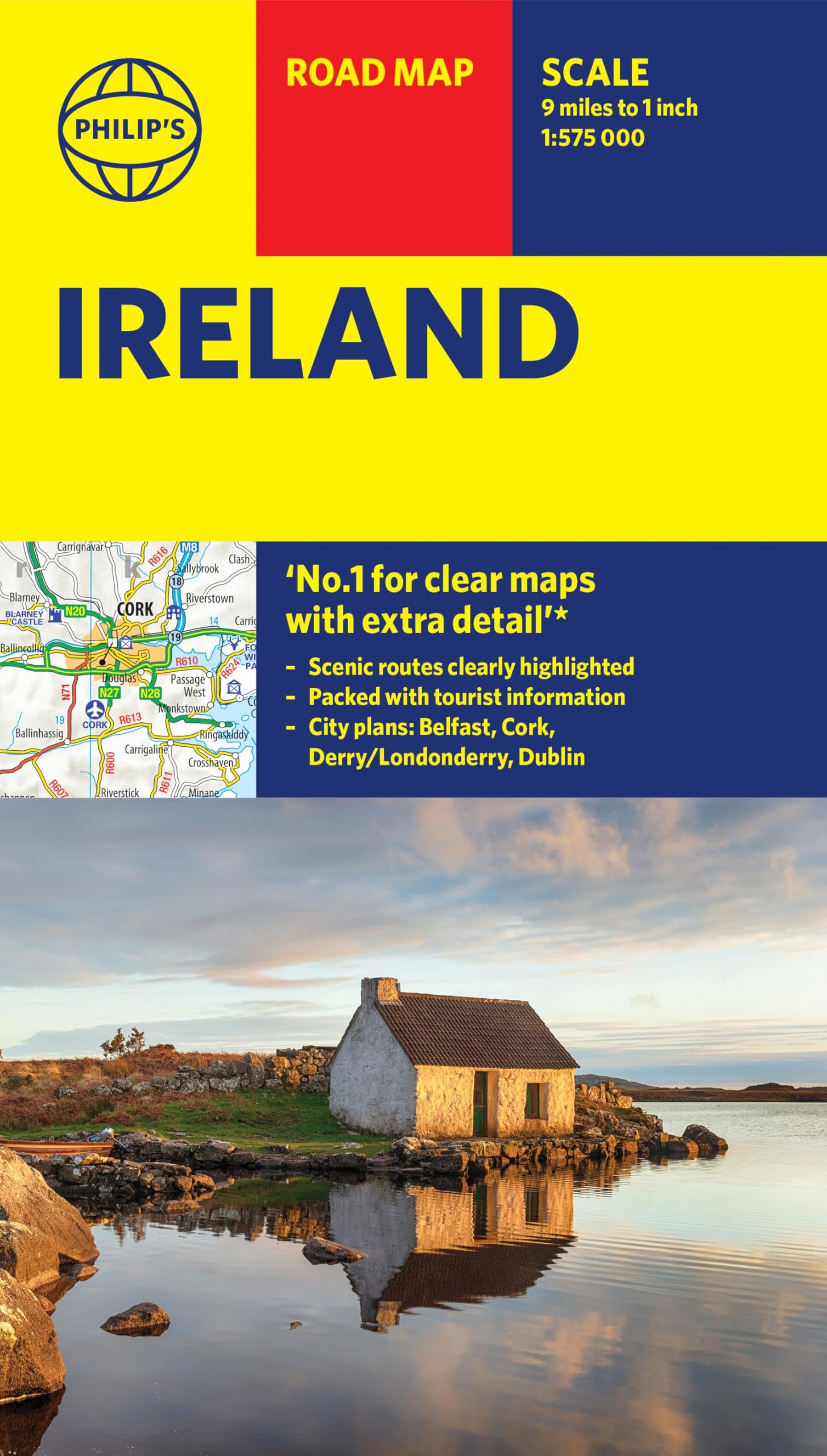 Philip's Ireland Road Map by Philip's Maps SHEET MAP 9781849075503