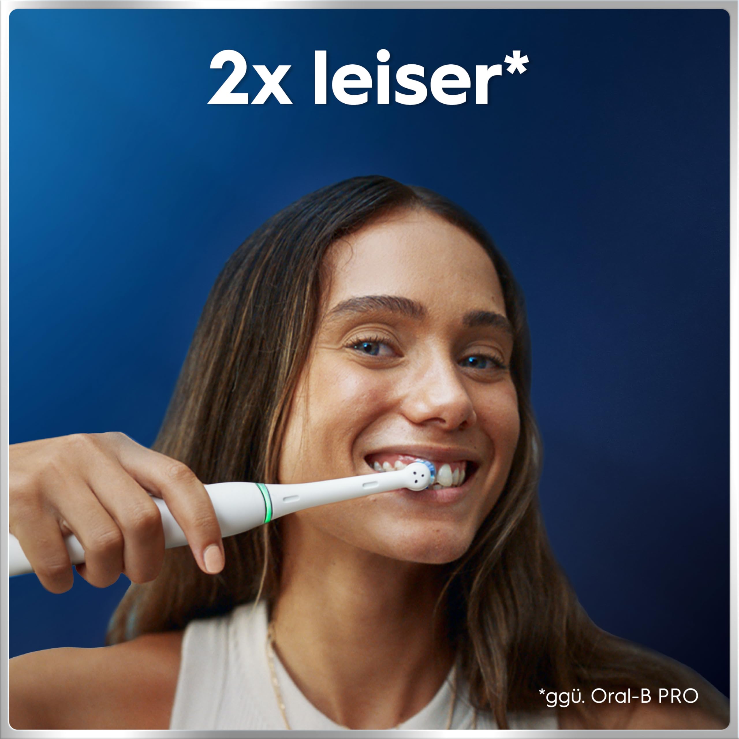 Oral-B iO Series 6 Elektrische Zahnbürste Grau PLUS Ausgewählte Original Oral-B iO Aufsteckbürsten Schwarz 7x