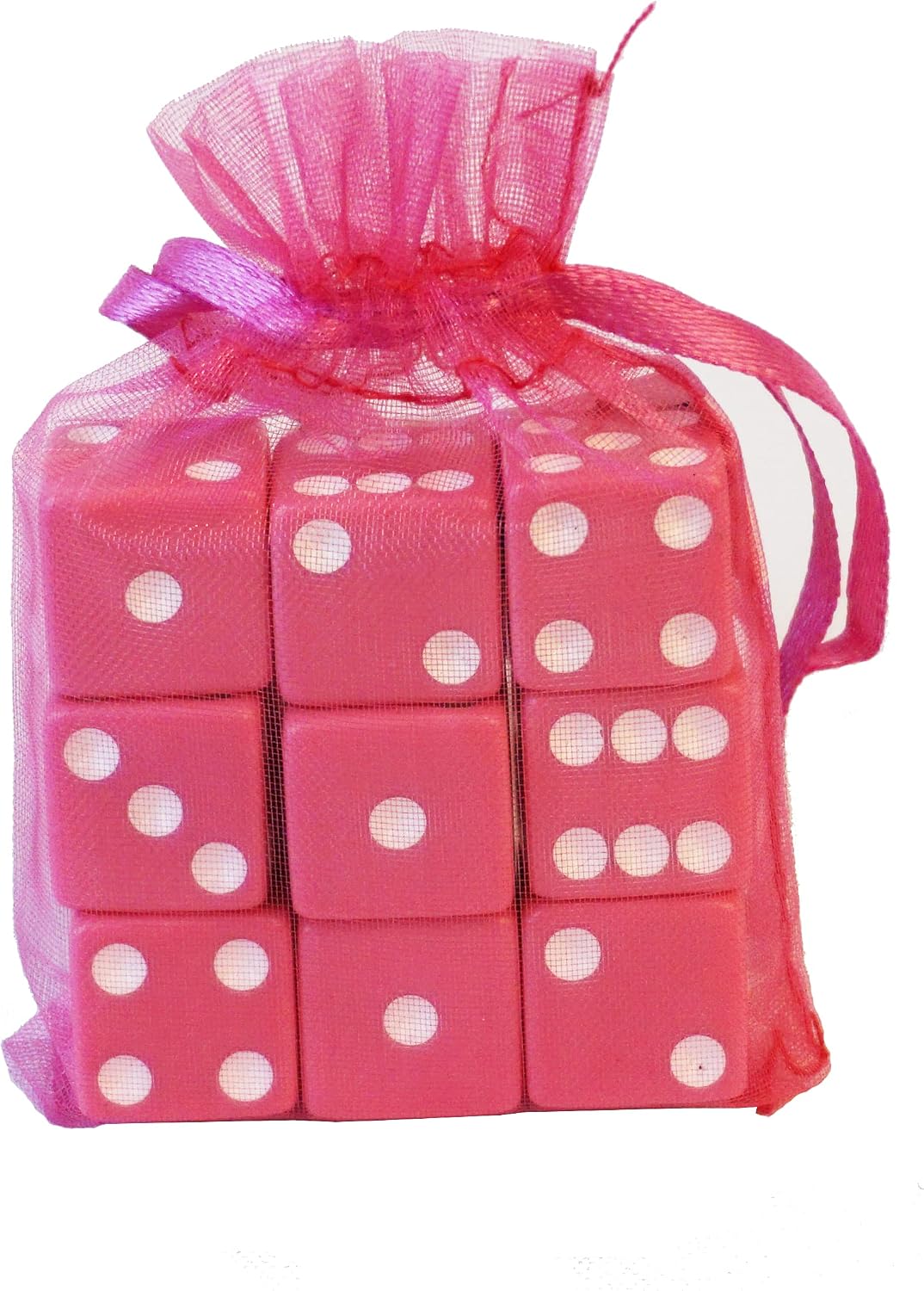 Bunco Game Kit with Gift - 1 doz Dice Mardi Gras Beads in Assorted Colors with Game Storage Bag (Sorry - Bag Color Choice is