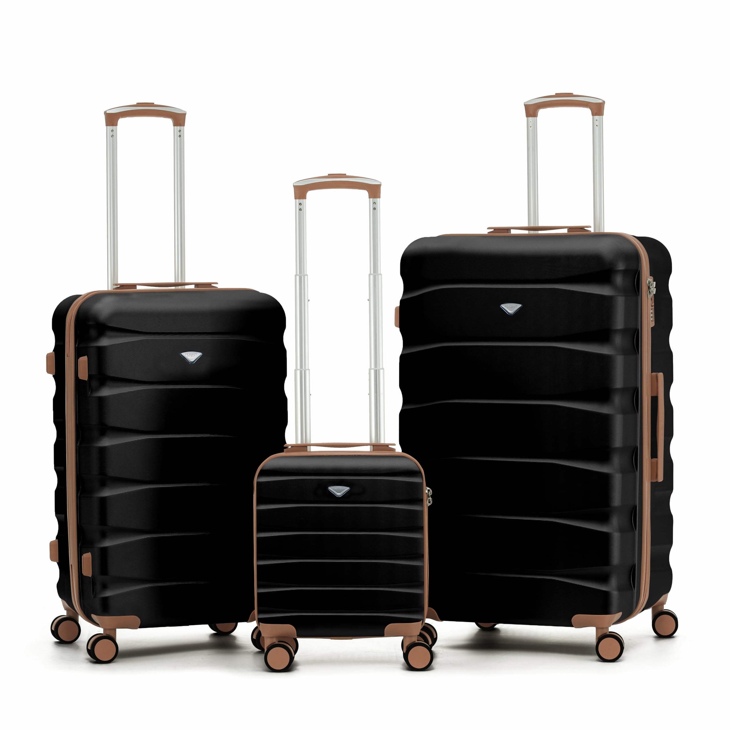 Flight Knight Lightweight 4 Wheel ABS Hard Case Medium Suitcase Approved for Over 100 Airlines Including easyJet, British Airways, Ryanair, Jet2, Emirates & Many More - Check-in Medium Size 25" — view 107