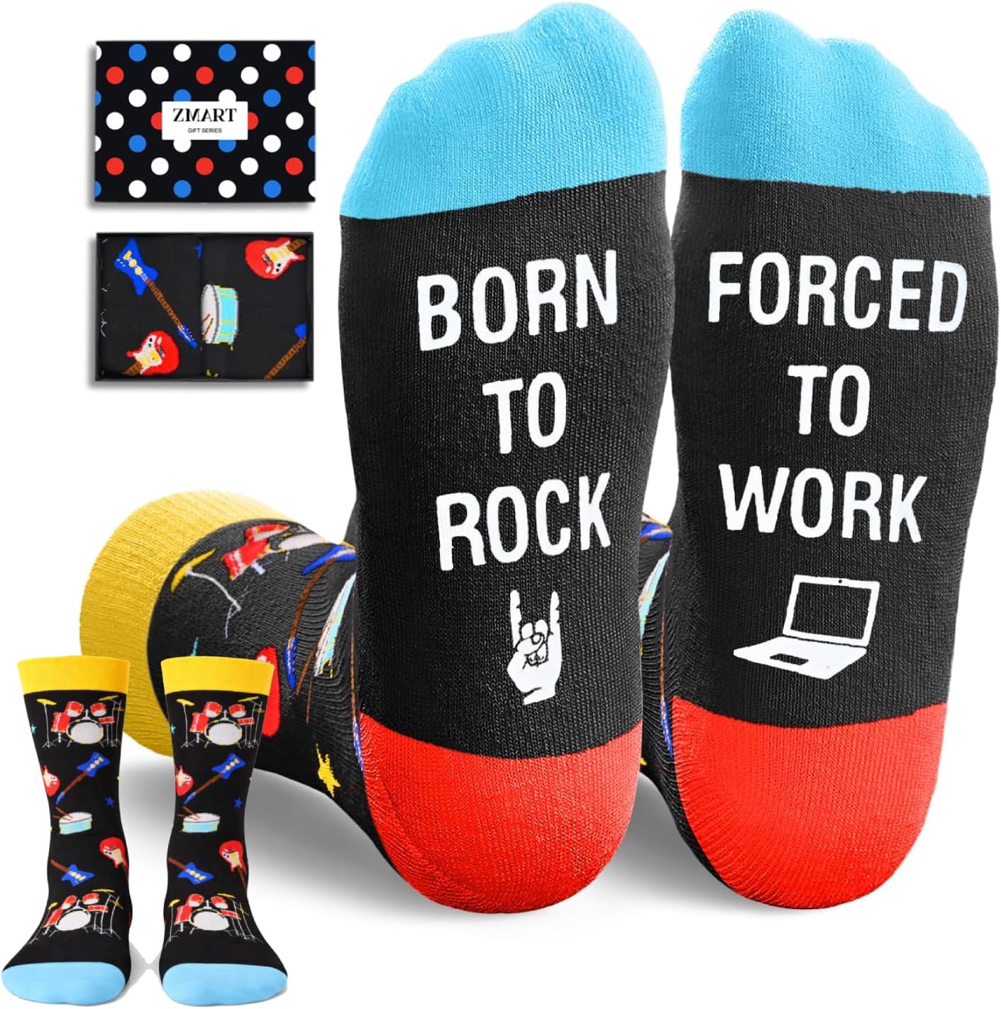 Funny Gifts for Teens - Mahjong Rock Guitar Theater Game Dive Hiking Camping Socks