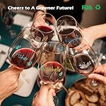 GAINWELL Metallic Wine Glass Markers – Pack of 8 Food-Safe Non-Toxic Wine Pens
