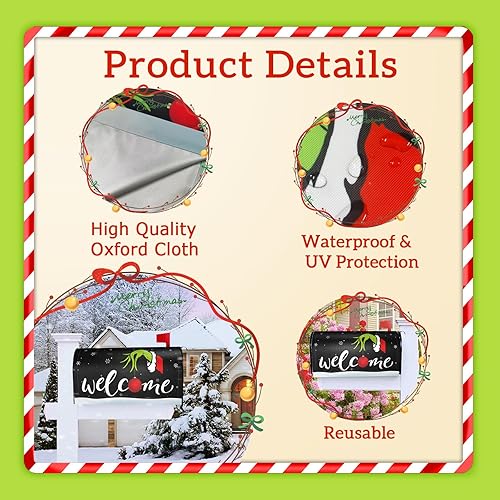 Miniatura 3 de Funda magnética para buzón de bandera estadounidense con águila patriótica, para el Día de los Caídos, para el jardín, patio, decoración del hogar,