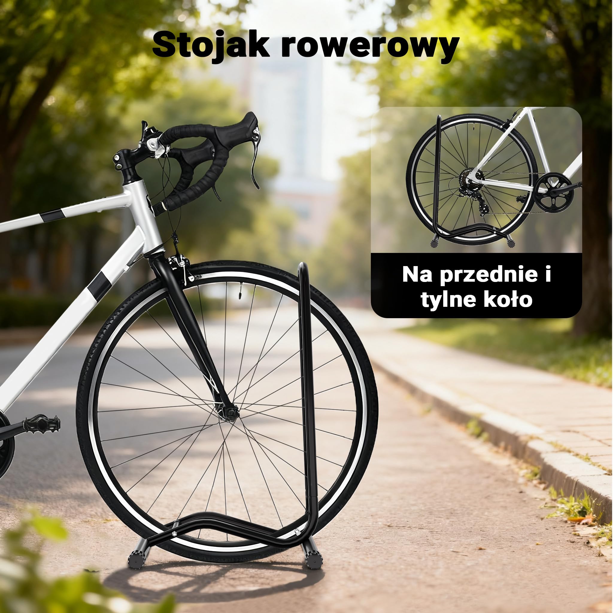 Mobilny stojak rowerowy na 1 rower o szerokości koła 60mm uchwyt serwisowy montażowy itp.