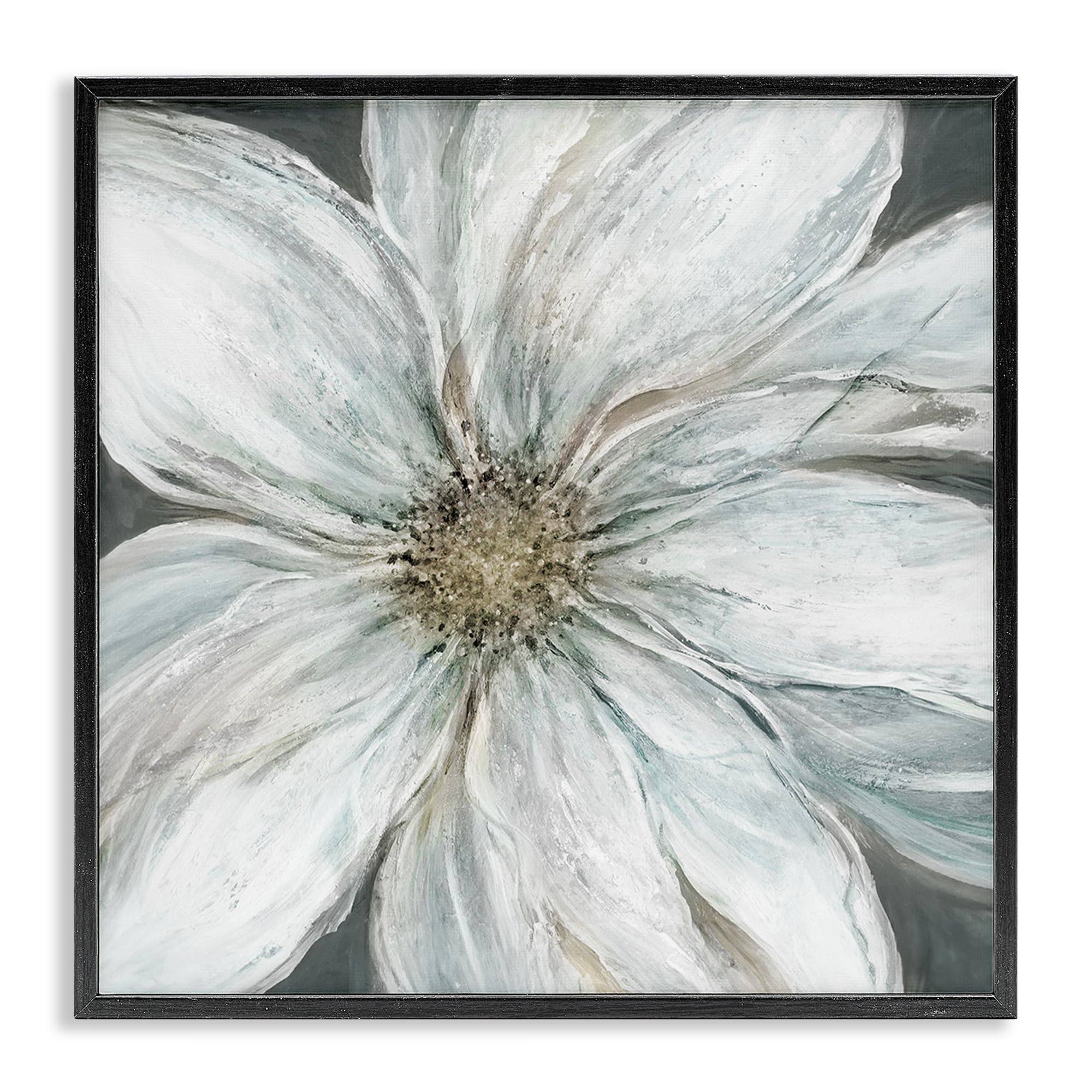 'Large White Flower Closeup'| Framed Giclee Art