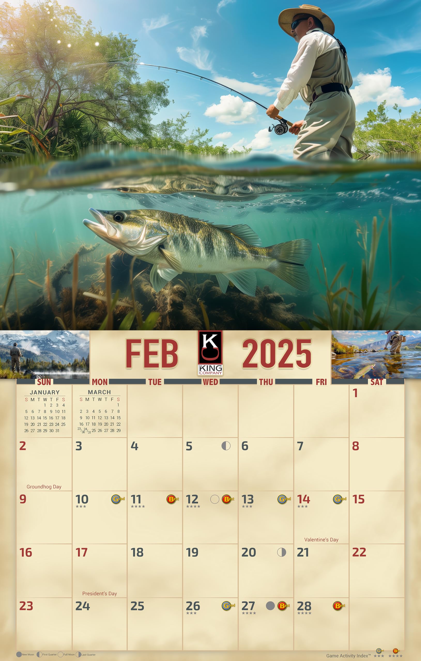 amazon-com-2025-fresh-water-fishing-wall-calendar-16-month-x-large-size-14x22-best-fishing-calendar-by-the-king-company-monster-calendars-office-products