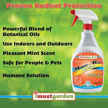 I Must Garden Mouse & Rat Repellent: Boosted Peppermint Formula - 32oz