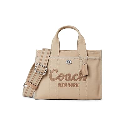 COACH Cargo Tote 26 Tote Handbags Dark Natural, Canvas/Leather