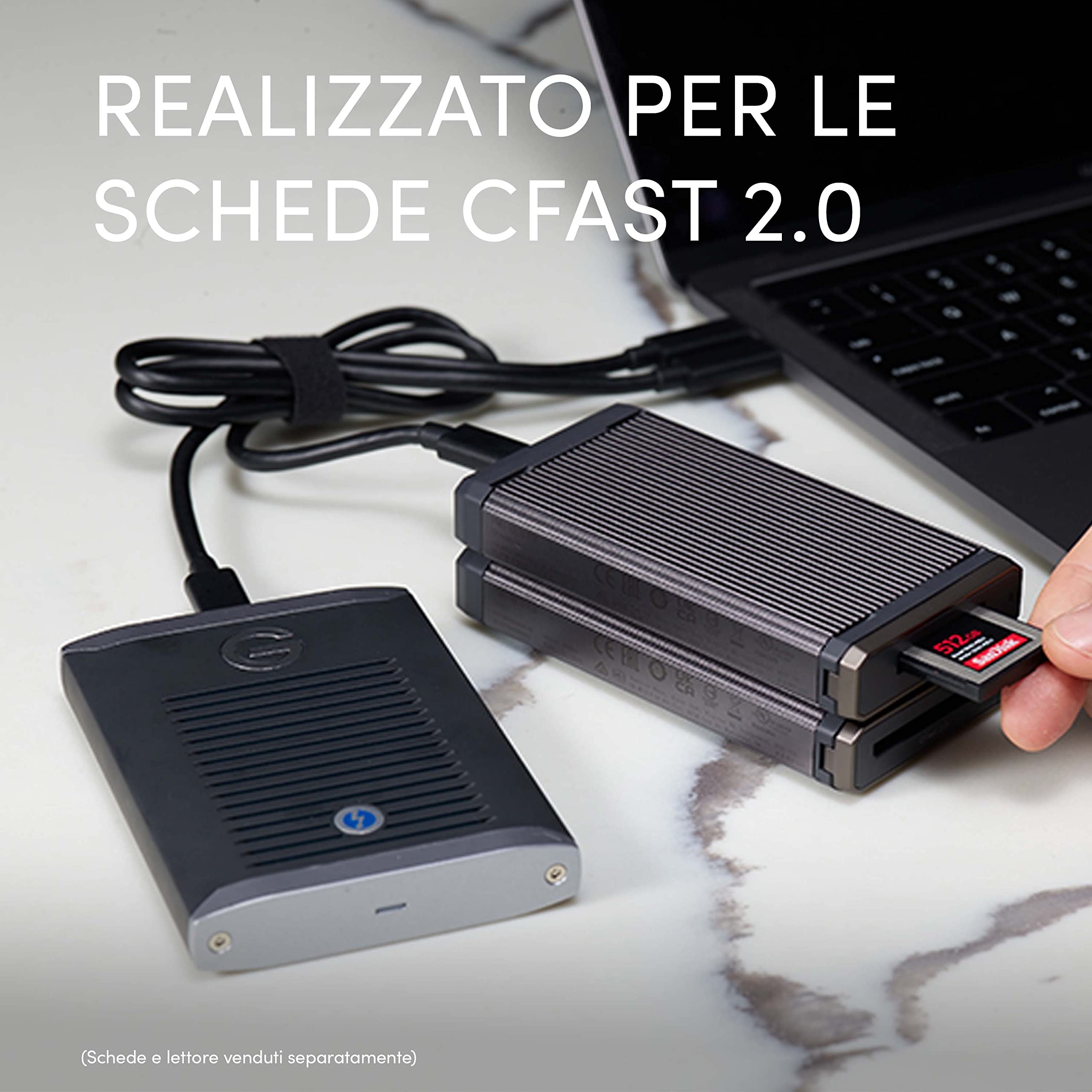 SanDisk Professional PRO-READER CFast lettore di schede, Nero