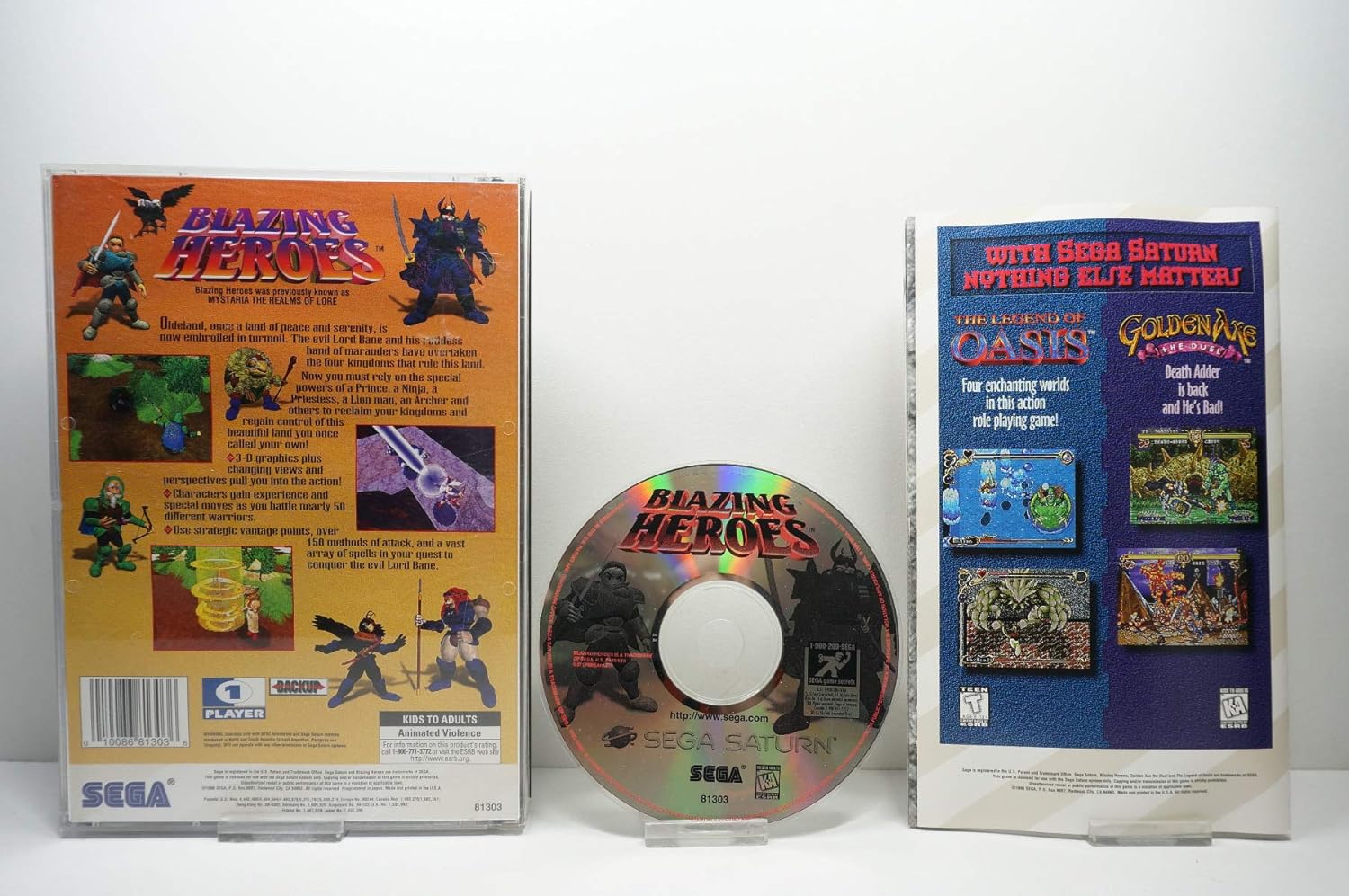 Blazing Heroes: Sega Saturn : Video Games