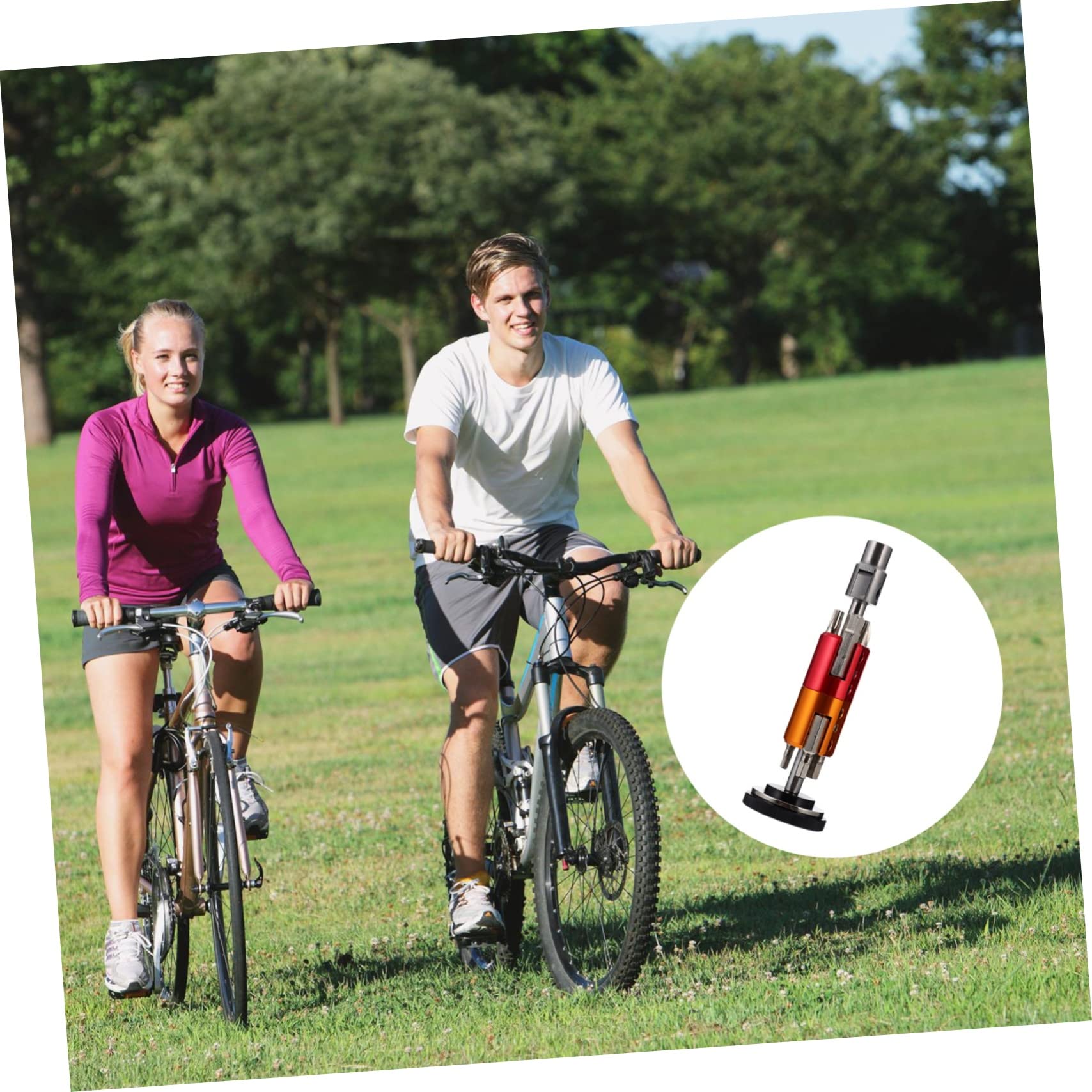 BESPORTBLE 2 Pz Strumenti per La Riparazione Kit Cacciavite a Cricchetto Cacciavite a Cricchetto per Bici Mini Cacciavite a Punta Mini Bici Ruotare Gruppo Tondo Precisione Lega di Alluminio
