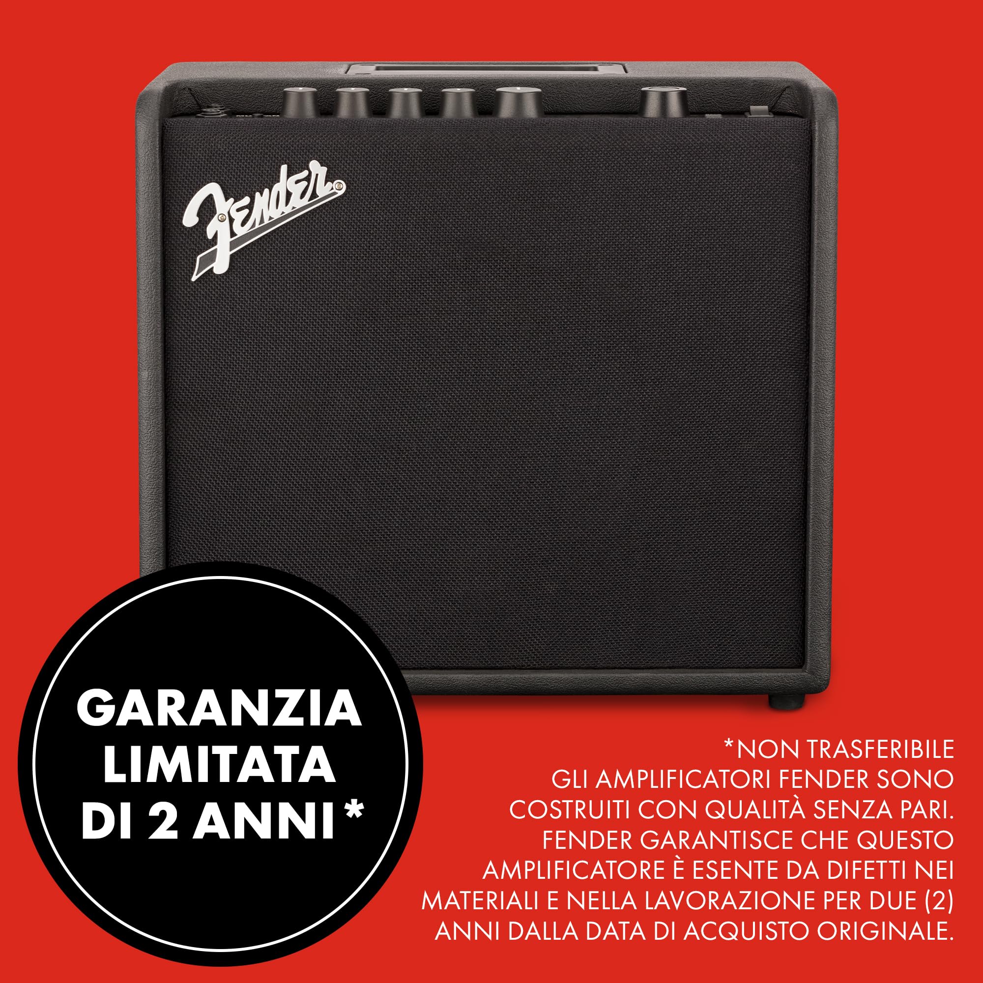 Fender Mustang LT 25 Amplificatore Combo per Chitarra Elettrica, 25W, Nero