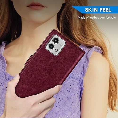 Miniatura 6 de ZZXX Funda tipo cartera para Motorola Moto G Stylus 5G (2023) con bloqueo RFID, ranura para tarjeta, funda protectora de piel magnética plegable