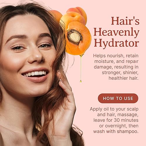 Miniatura 5 de Bella Terra Oils Aceite de almendra de albaricoque 1 galón, rico en vitaminas, hidratación suave para cabello radiante y piel suave, ligero y no