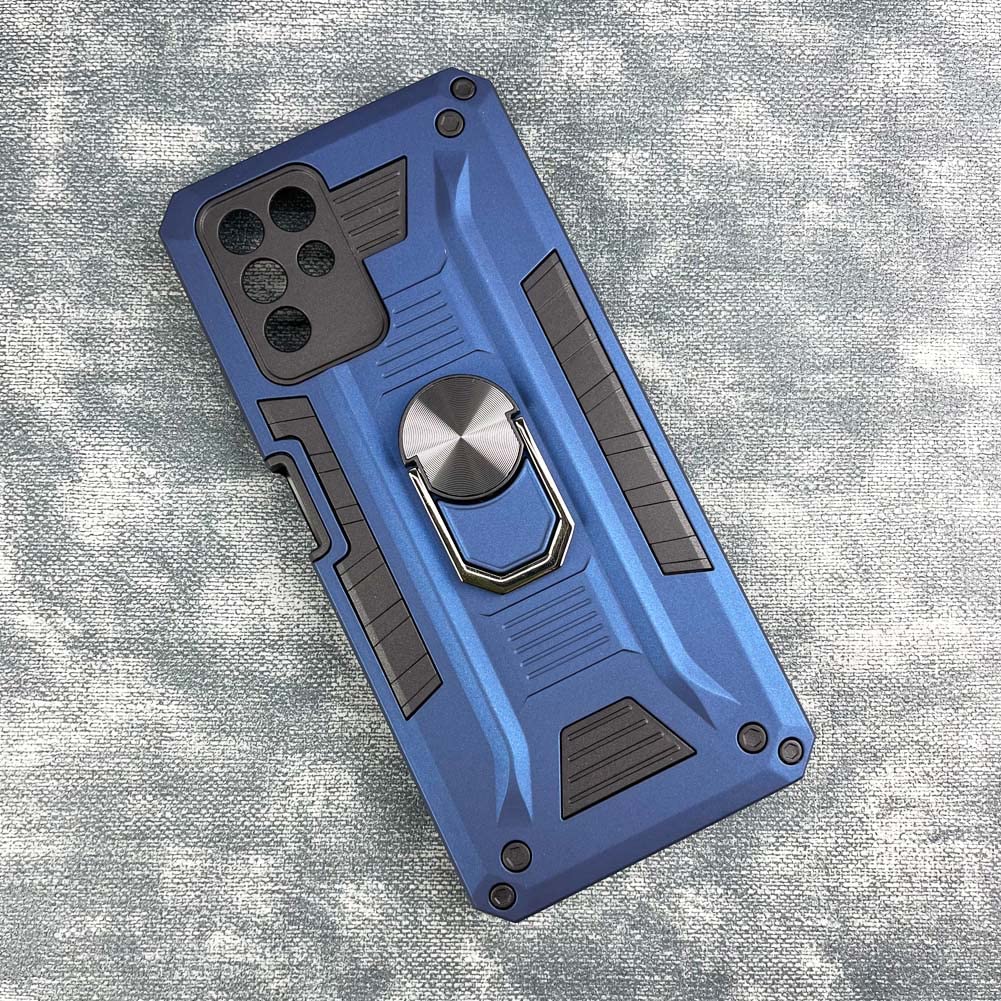 Ytaland Cover Compatibile con ZTE Blade V30 Vita, 2 Pezzi Pellicola Vetro Temperato, Grado Militare 360° Anello Supporto Case TPU Silicone Antiurto Custodiecolore: Blu reale
