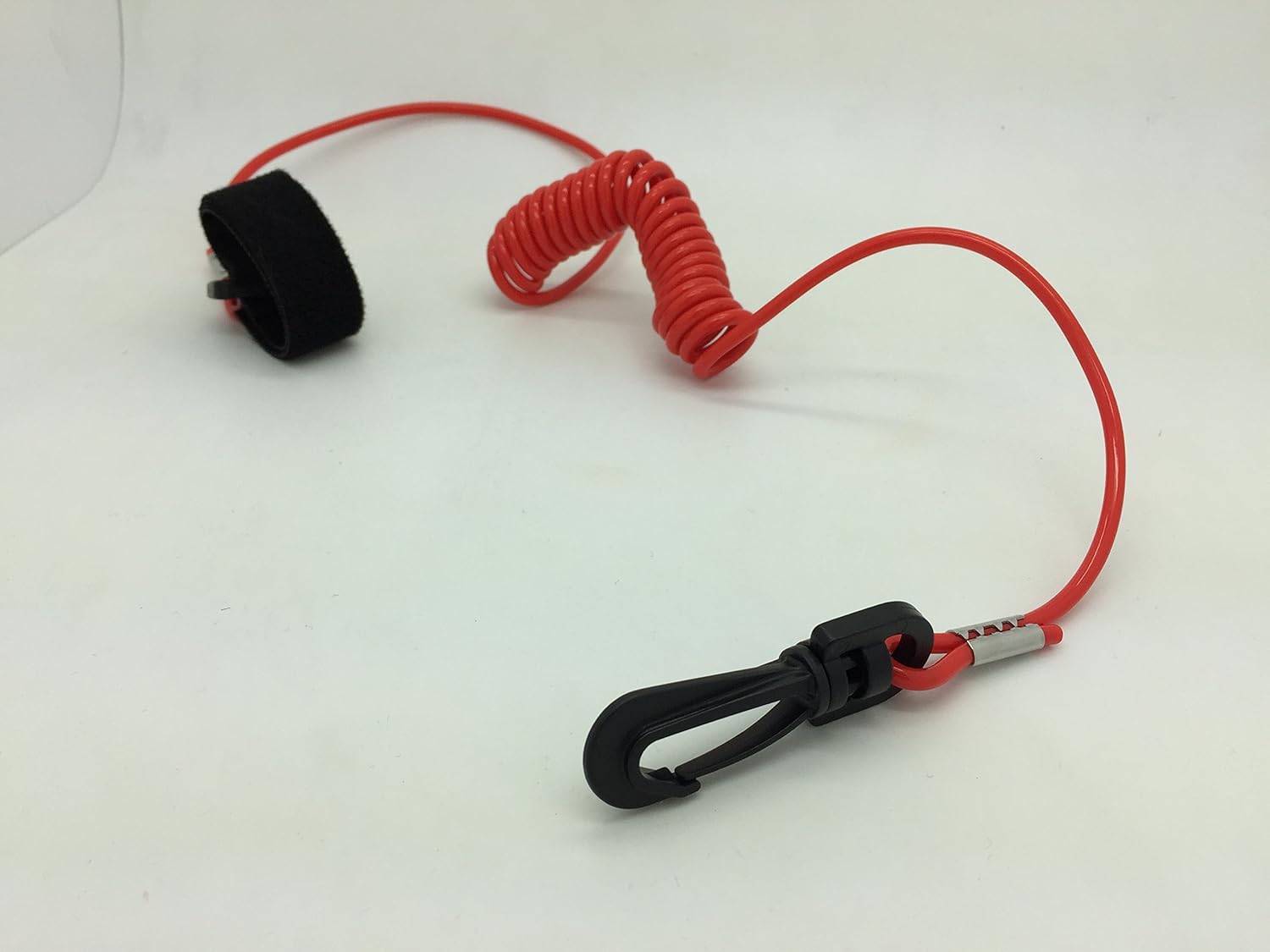 TOTAL MARINE Coiled Lanyard Boat Paddle and Fishing Pole Leash 40" SNAP Hook Kayaks Canoes