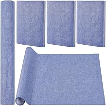 CRASPIRE 51 x 11.8 paño de Libros Color Azul para Encuadernación de Libros Superficie de Tela Cubierta para Libros con Respaldo de Papel Tela Densa Álbumes de Recortes Archivos Bricolaje