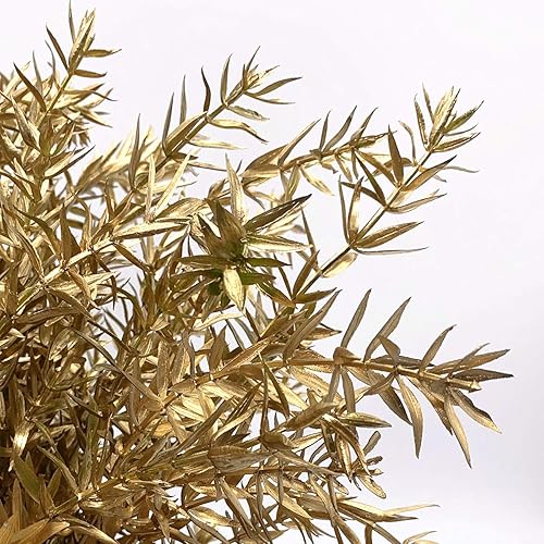 Vista 21 de CATTREE Helechos dorados - Plantas artificiales grandes y altas de 30 pulgadas, paquete de 2 decoraciones de Navidad, hojas de Boston doradas Hojas