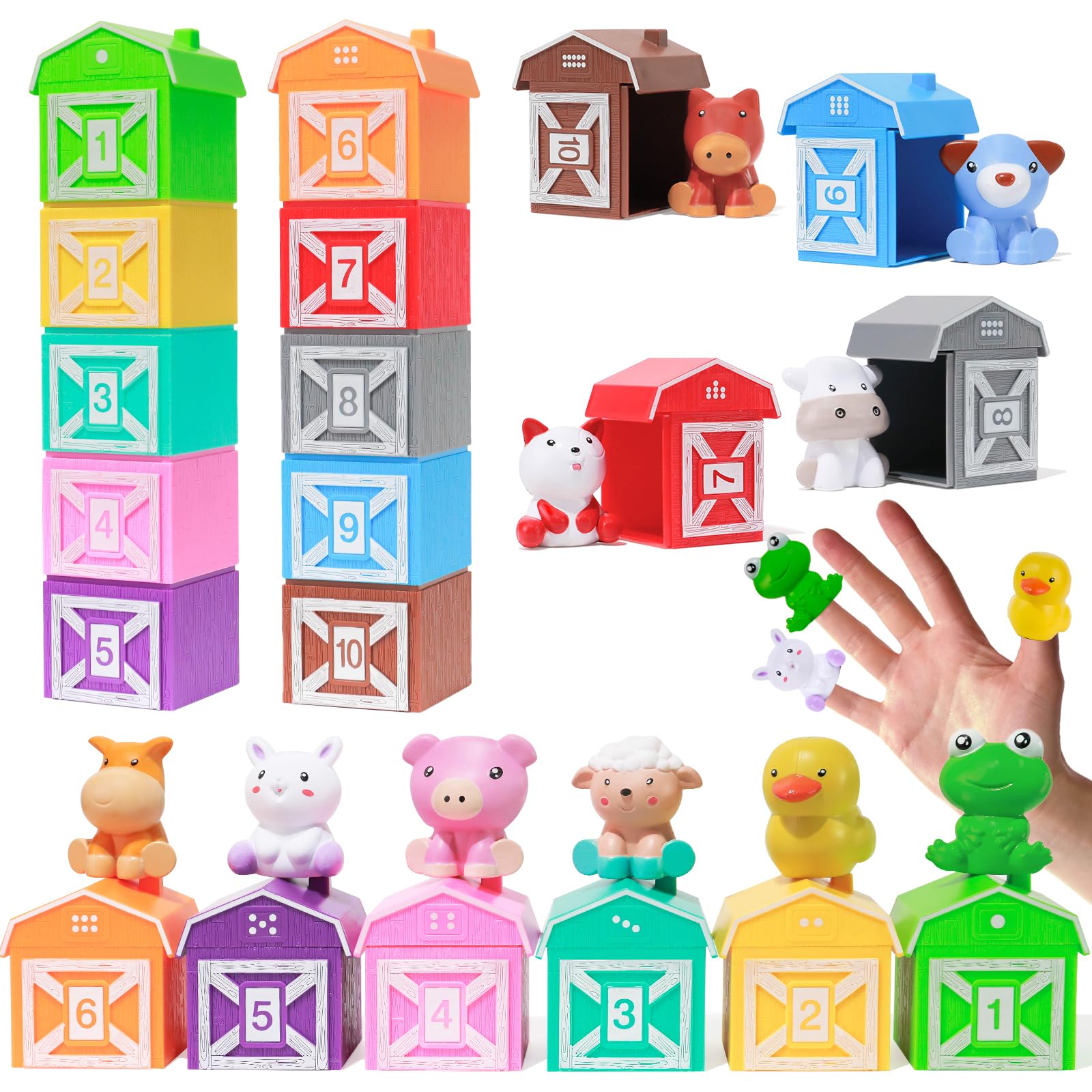 Organisateur de Jouets pour Enfants avec 6 boîtes de Rangement de