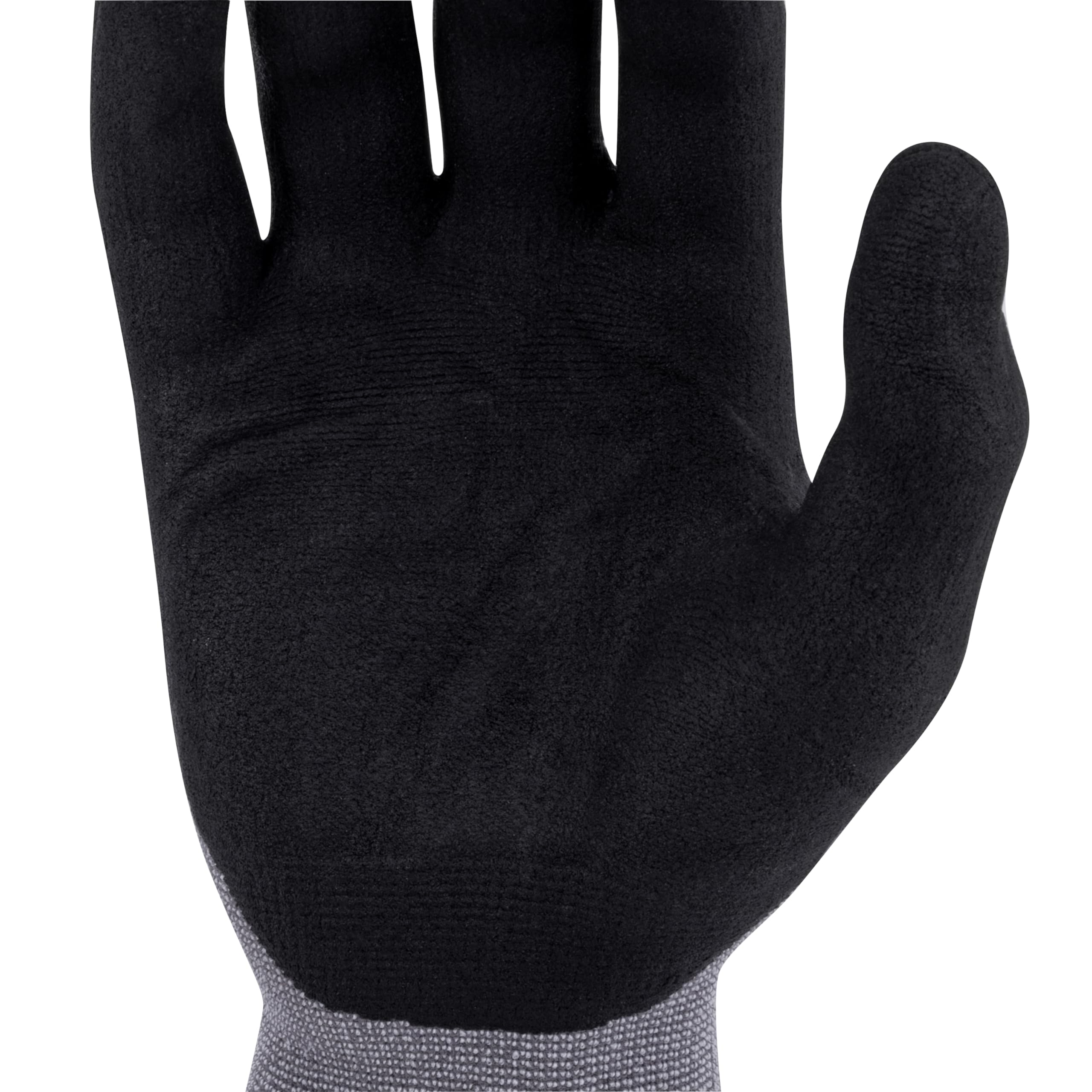 Radians Guante de trabajo industrial unisex - Construcción: carcasa de nailon con espuma de nitrilo en la palma - Gris - Talla estándar M