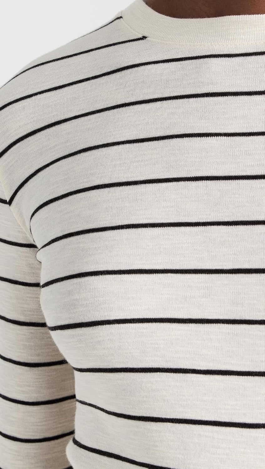 Vince Women's Striped Long Sleeve Crew Tee - Image 6