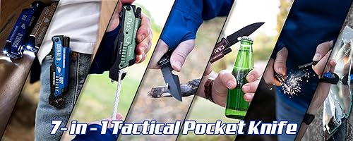 Miniatura 6 de Navaja de bolsillo grabada personalizada, regalo para hombres para el día del padre, bosque, cuchillos de bolsillo personalizados, regalos de