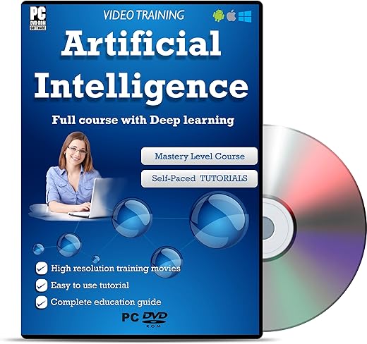 Mastering Artificial Intelligence – Full course with Deep learning (DVD) – Fast Learning Self-Paced Tutorial High Quality Training Videos with…