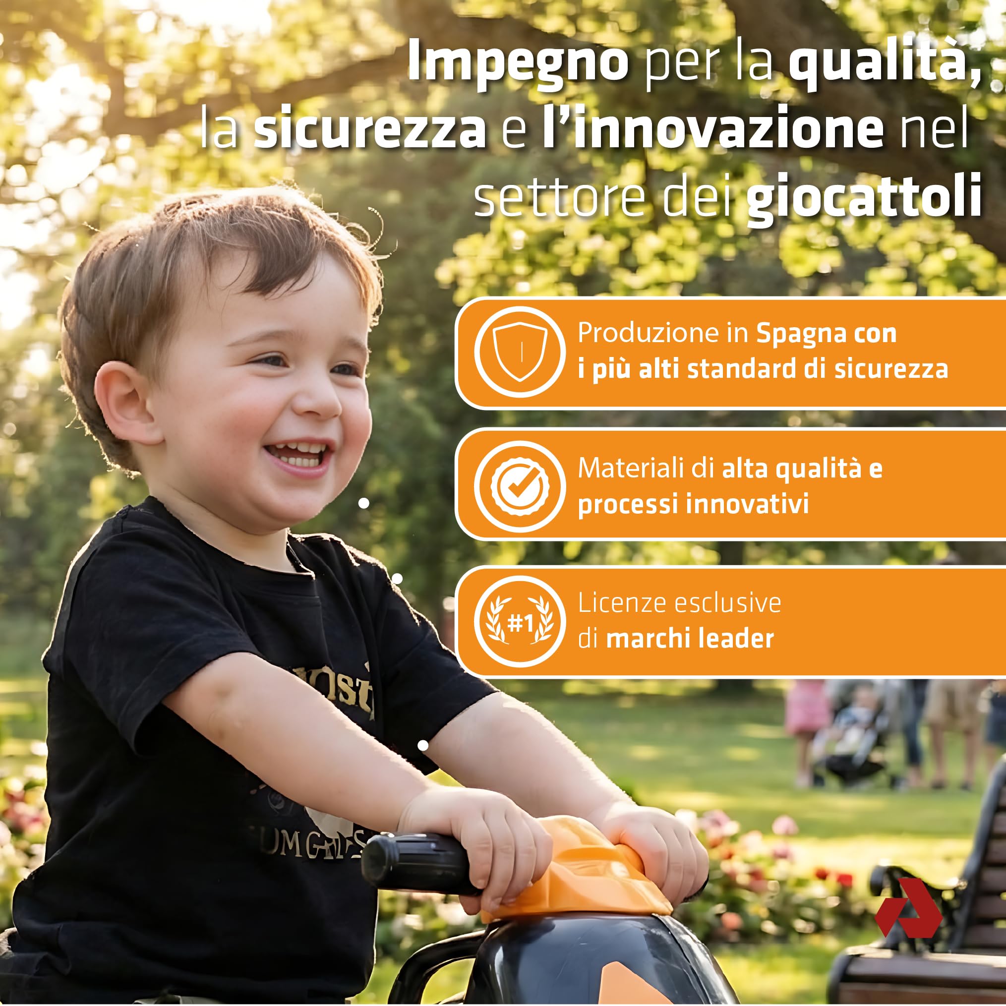Moto per Bambini 18-36 Mesi Moto Bambino 3 Anni Ruote Larghe Stabile Senza Pedali - Primi Passi Bimbi - Ergonomica Maniglia Trasporto + Design REPSOL - INJUSA