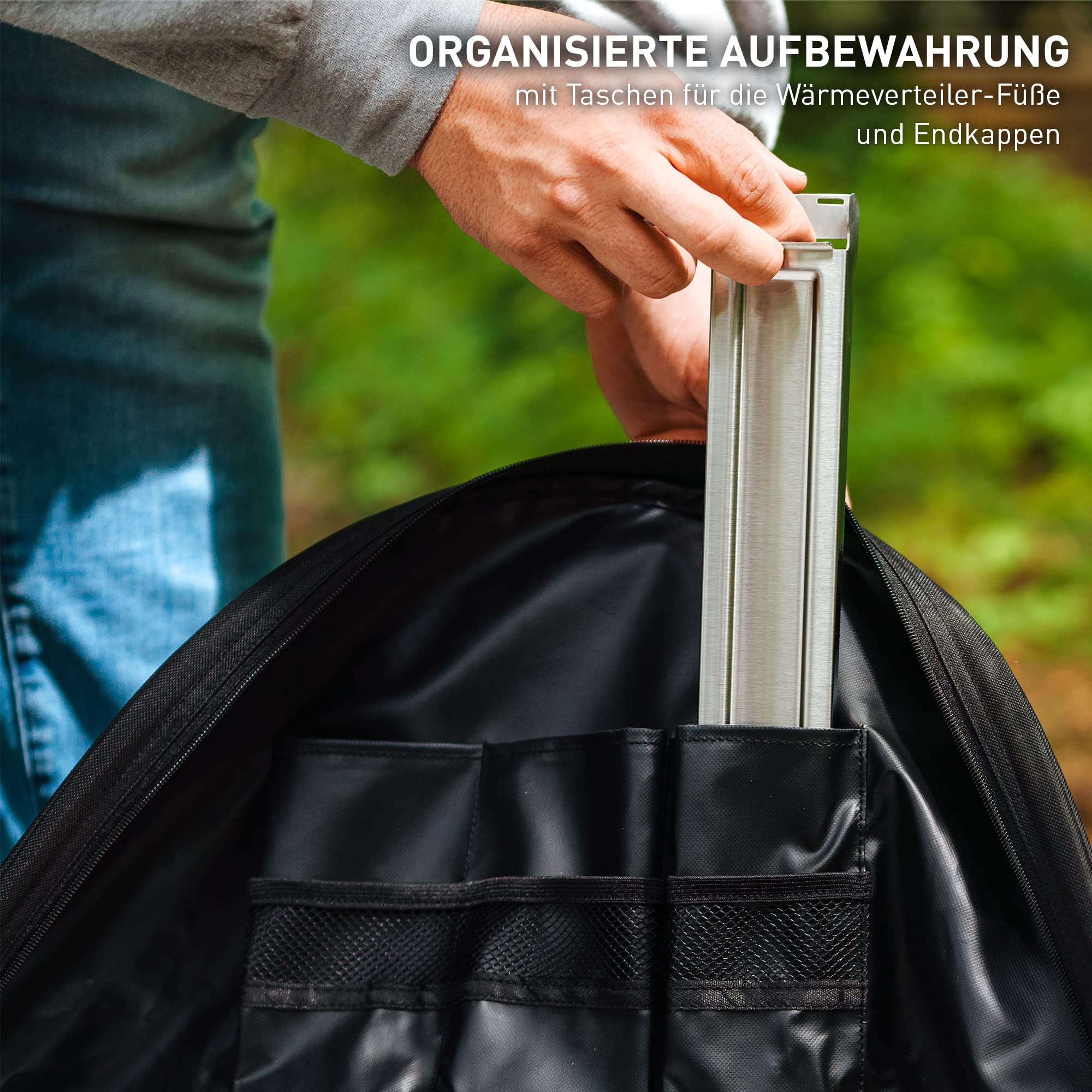 Solo Stove Wärmeverteiler-Tasche, M | Zubehör zum Schutz von Bonfire Wärmeverteiler, Aufbewahrung und Transport, 600D Lösungsmittelgefärbtes Acryl mit PVC-Beschichtung, D: 65,5 cm