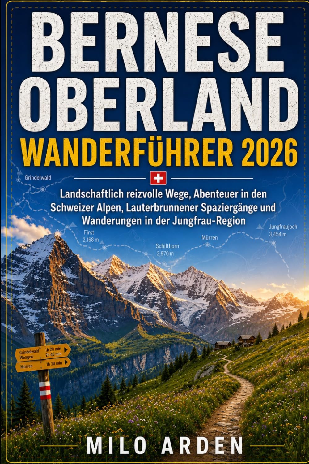 BERNESE OBERLAND WANDERFÜHRER 2026: Landschaftlich reizvolle Wege, Abenteuer in den Schweizer Alpen, Lauterbrunnener Spaziergänge und Wanderungen in der Jungfrau-: 44 (THE PATHFINDER TRAILS SERIES)