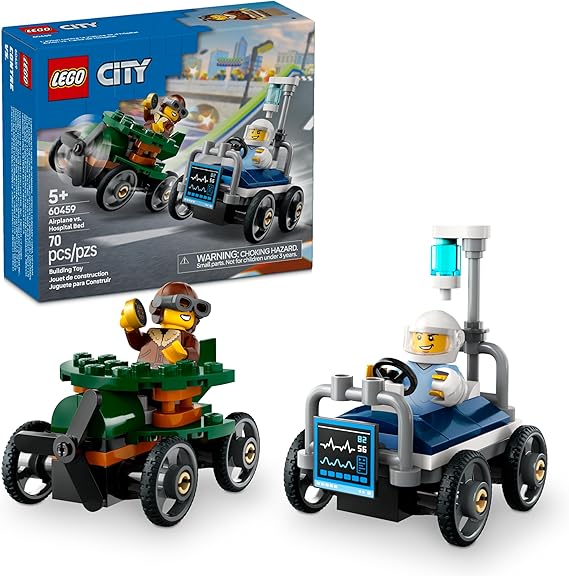 LEGO® City - Carros de corrida, 70 peças, Conjunto 60459 