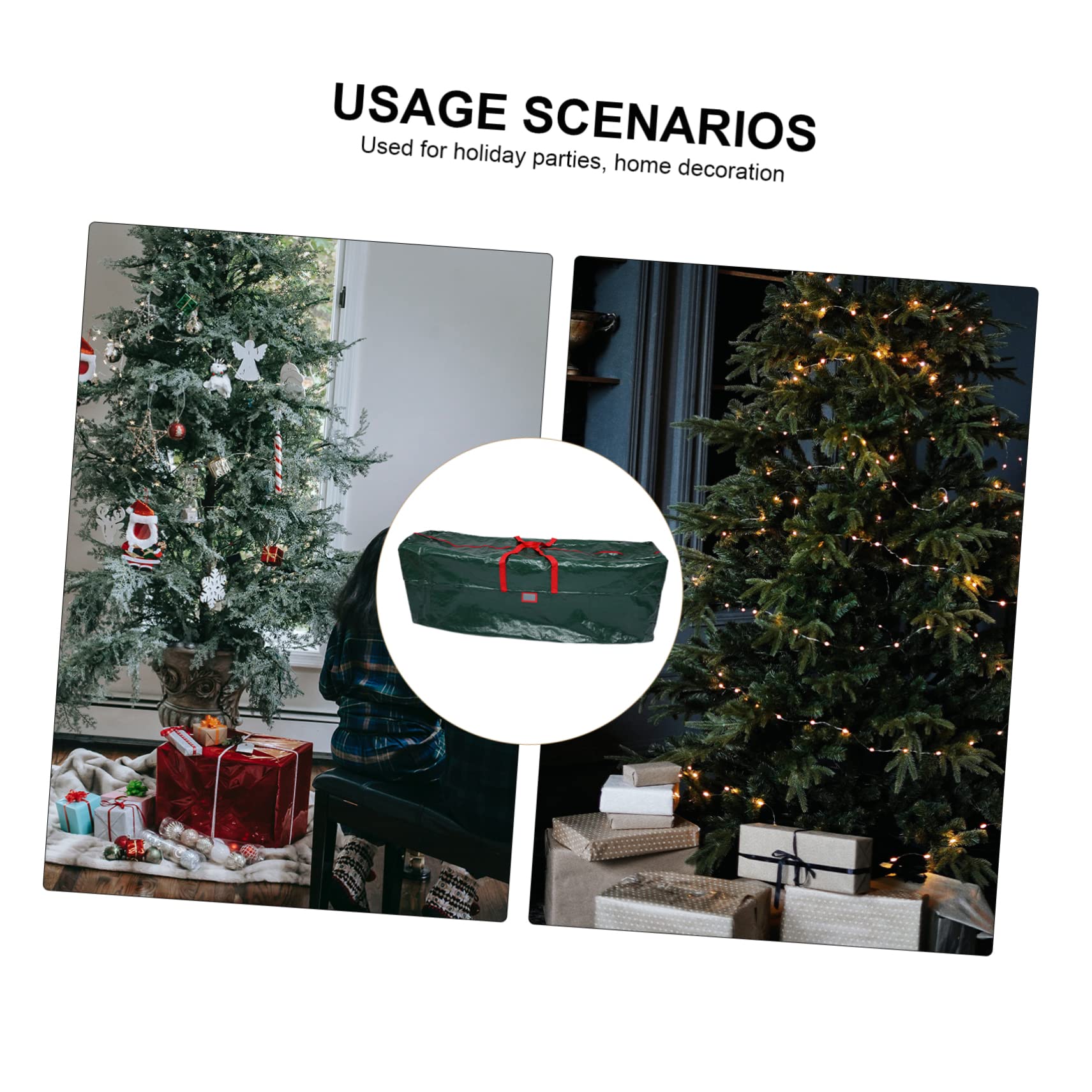 Alipis Organizzatore Per Albero Di Natale Pratico Con Cerniera Che Sigilla La Per La Conservazione Dopo Natale