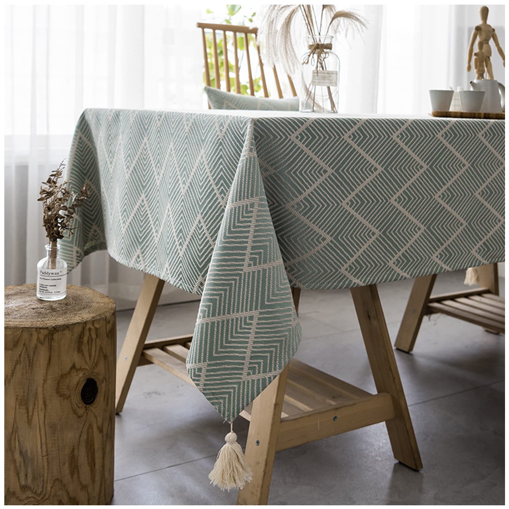 Nappe imperméable de Noël pour table repas de fête rectangulaire