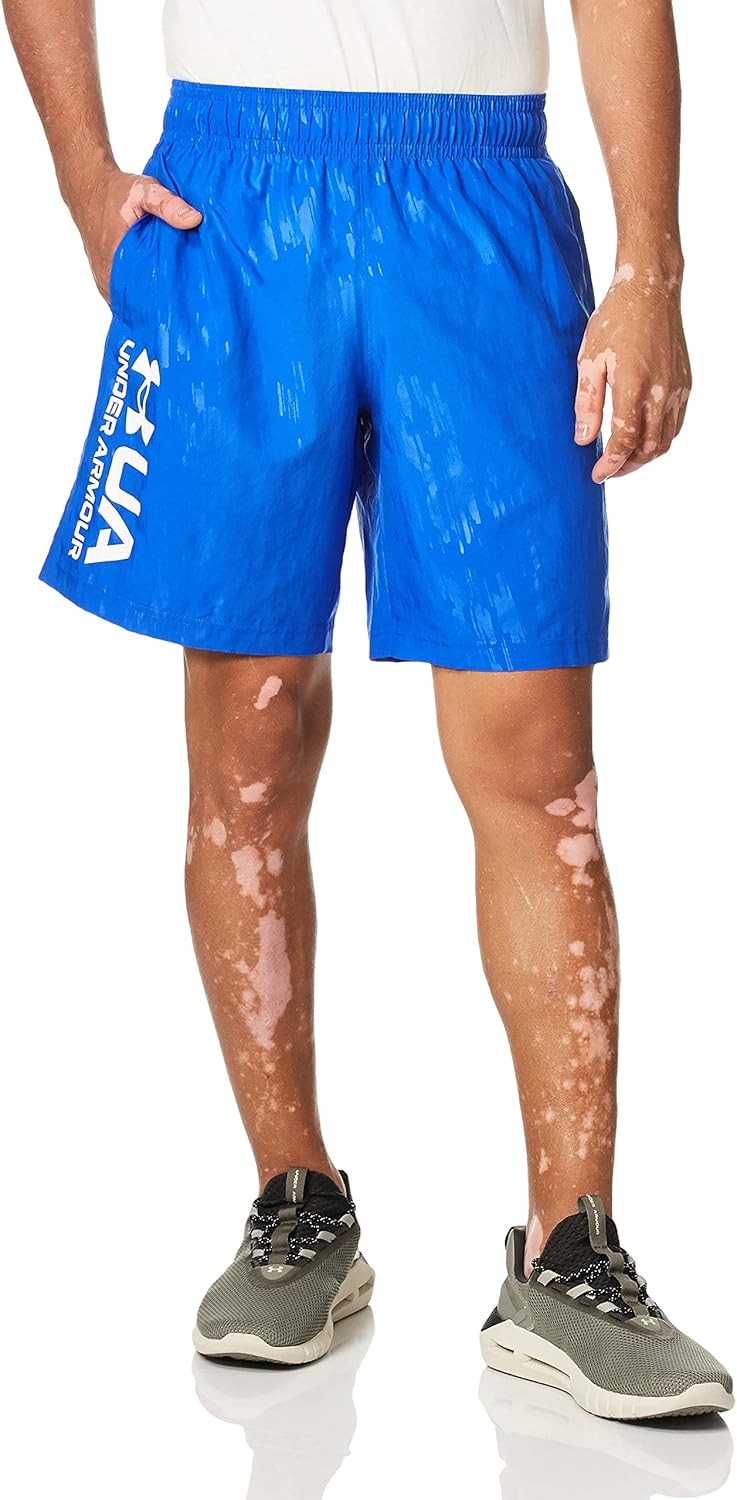 Under Armour Men's UA Embossed Woven Shorts Loose Fit (as1, Alpha, m, Regular, Regular)