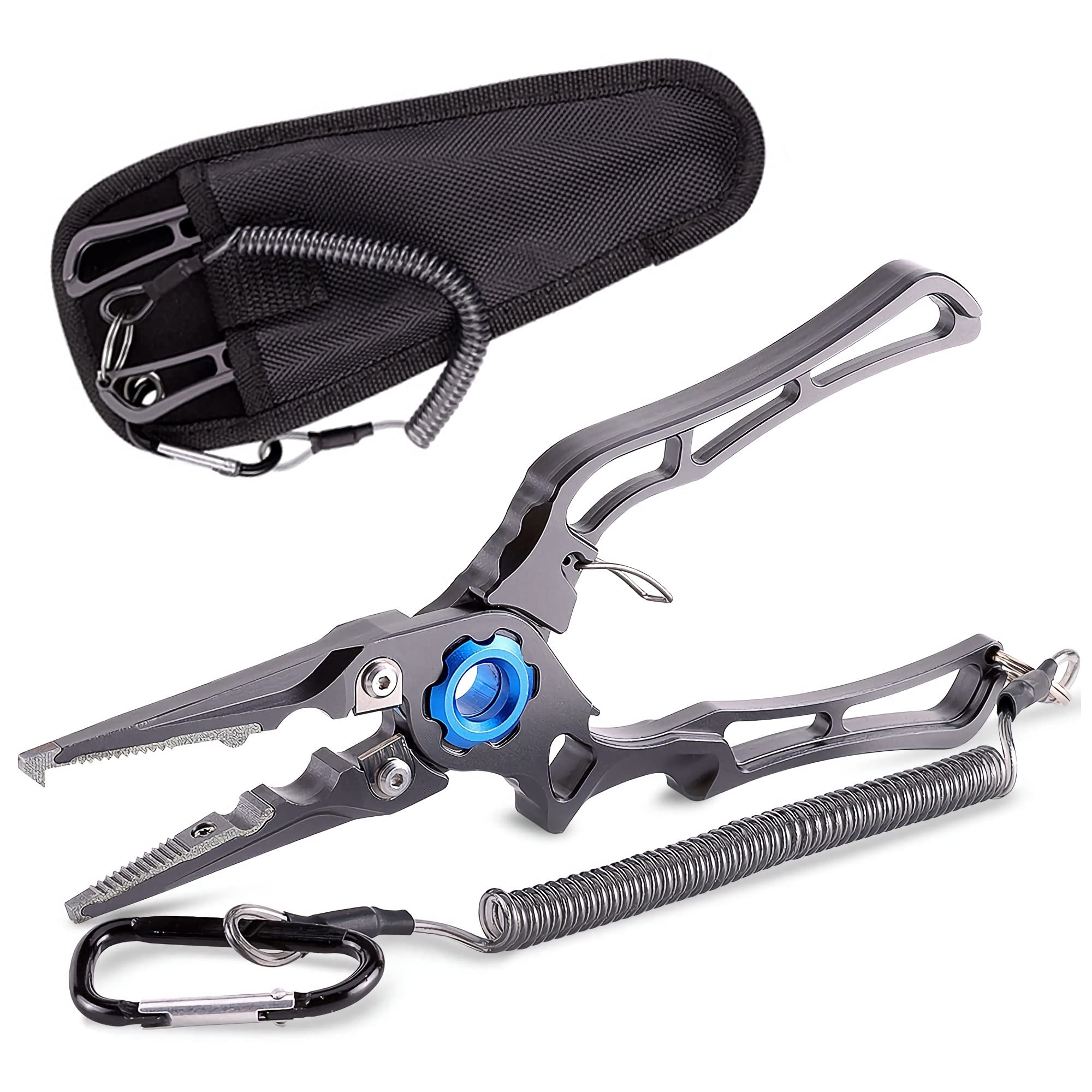 Pinze Da Pesca In Lega Di Titanio - Multifunzione Con Estrazione Ami, Cordino E Guaina - Foto 5