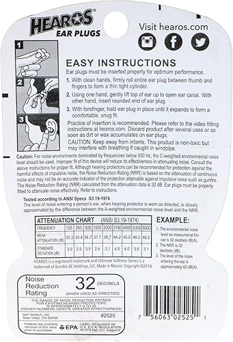 Vista 11 de Tapones para los oídos Hearos, serie de ultima suavidad, 20 pares, 756063-05625, Beige, 1, 1